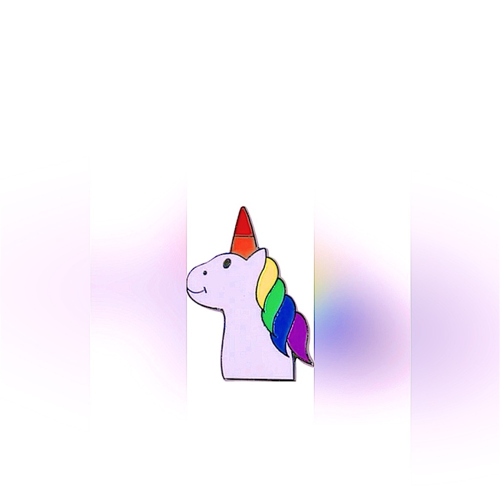 1 LGBTQ+ Subtle Pride Enamel & Metal Unicorn Pin for Clothes Hats Bags